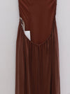 OUDE WAAG 25 Autumn and Winter Suspender Drawstring Dress OW-OW-25AW-DS07C2BR470-ZZ Brown Purple